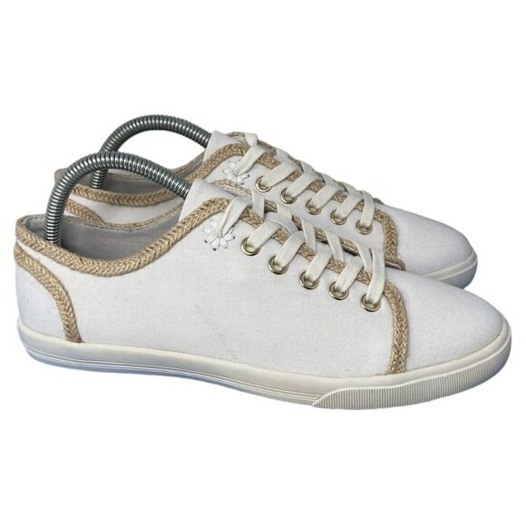 Jack Rogers Lia White Rope Sneaker Women's Size 8.5 B NEW - Picture 1 of 12